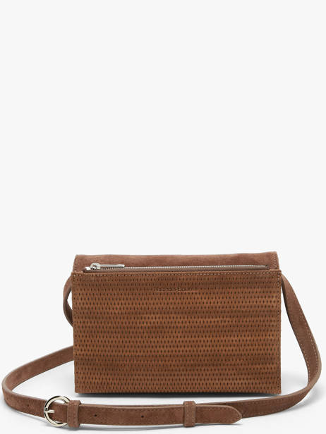 Cross Body Tas Thelma Texture Leder Nathan baume Bruin n city 12TX ander zicht 5