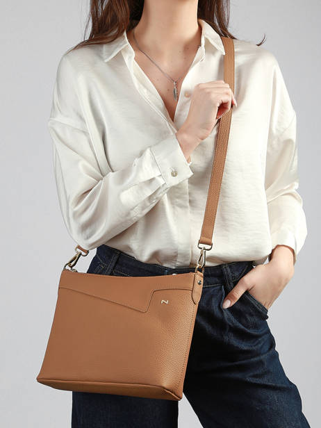 Cross Body Tas Grenada Leder Nathan baume Bruin nathan 56 ander zicht 1