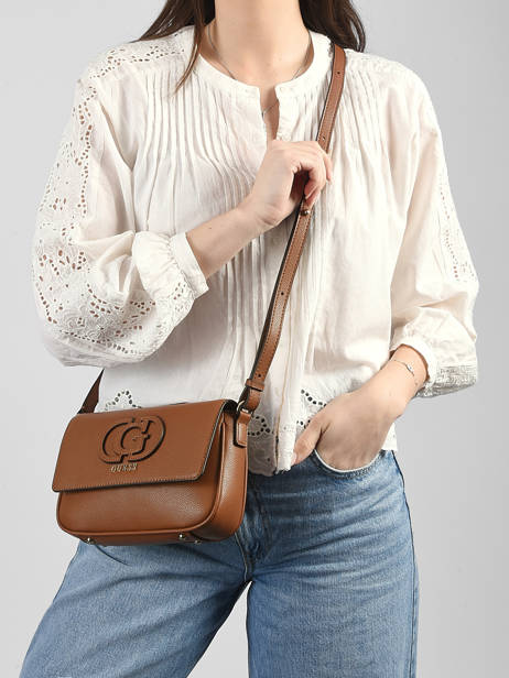 Cross Body Tas Isola Polyurethaan Guess Bruin isola BG990521 ander zicht 1