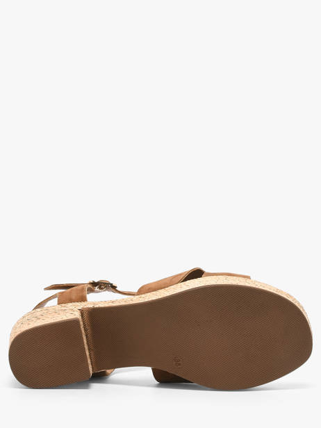 Sandalen Met Hak Uit Leder Aliwell Bruin women A123066 ander zicht 4