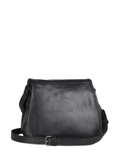 Cross Body Tas Vintage Leder Paul marius Zwart vintage BESACE ander zicht 3