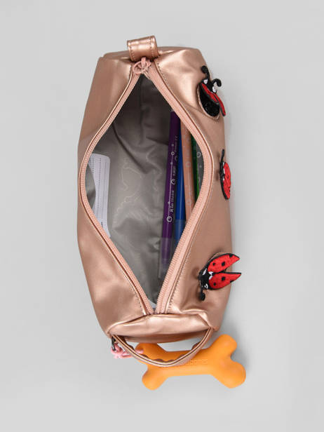 Pennenzak 1 Compartiment Stones and bones Roze girls G ander zicht 1