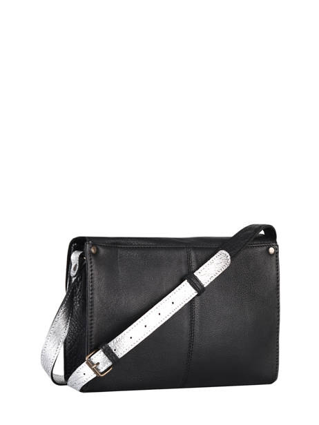 Cross Body Tas L'indispensable Argento Leder Paul marius Zwart argento INDISARG ander zicht 4