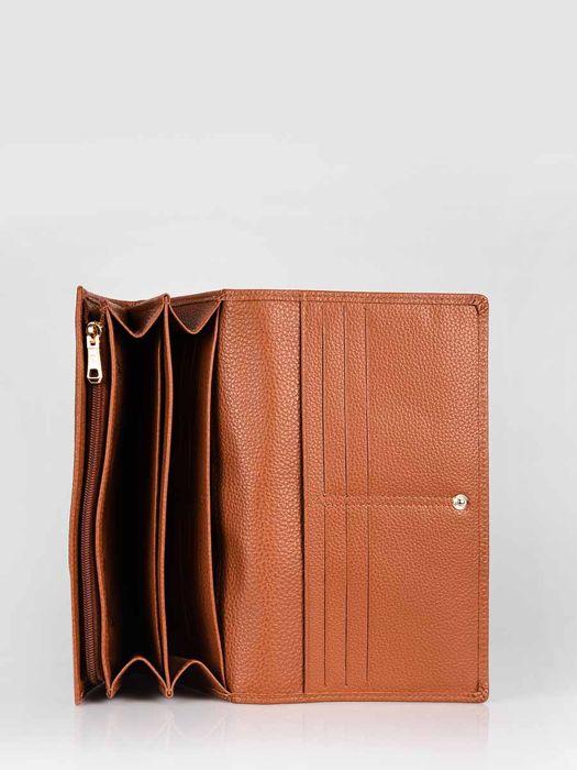 Longchamp Le foulonnÃ© Portefeuille Bruin