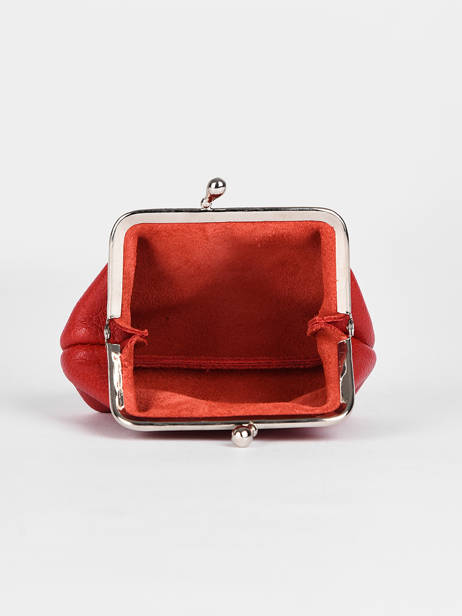 Portemonnee Madras Leder Etrier Rood madras EMAD654 ander zicht 1