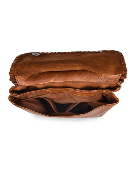Cross Body Tas Utility Leder Basilic pepper Bruin utility BUTI05 ander zicht 3