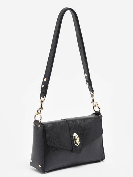 Cross Body Tas Foulonne Double Leder Lancaster Zwart foulonne double 53 ander zicht 2