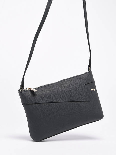 Cross Body Tas Malaga Leder Nathan baume Zwart nathan 2853508 ander zicht 2