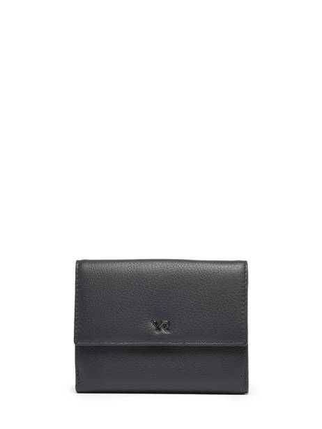 Portefeuille Leder Yves renard Blauw foulonne 29468