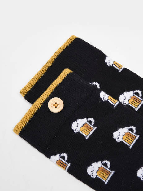 Sokken Cabaia Zwart socks JUS ander zicht 1