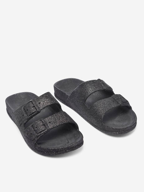 Slippers Transoco Cacatoes Zwart women TRANCOSO ander zicht 2