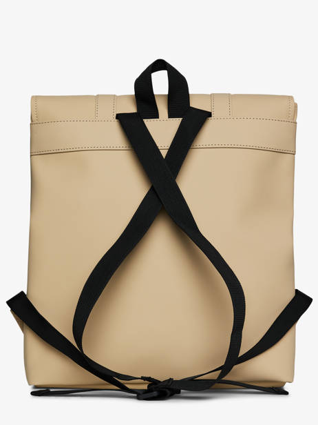 Rugzak 1 Compartiment Rains Beige city 13310 ander zicht 3